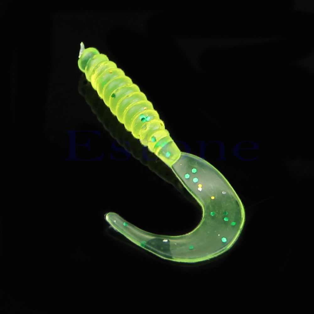 Earthworm Tail Shaped Soft Lures (10 Pieces) BSS-S05