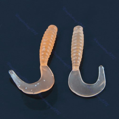 Earthworm Tail Shaped Soft Lures (10 Pieces) BSS-S03